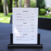 bar menu stand