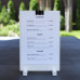 bar menu stand