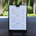 bar menu stand