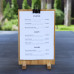 bar menu stand