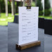 bar menu stand