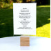 bar menu stand