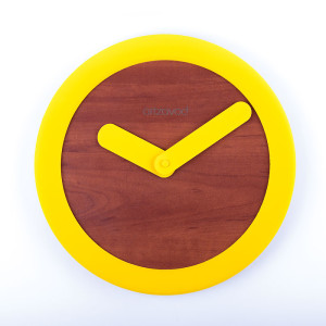 Wall clock  KoLo Yellow