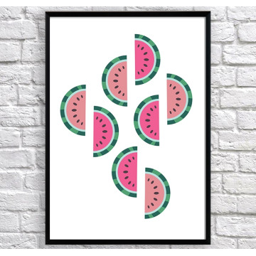 Art poster Watermelons original