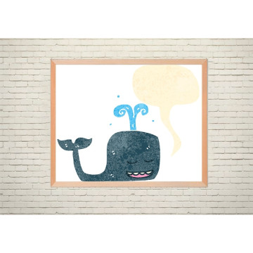 Art poster Whale