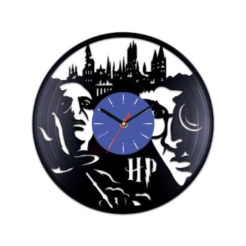 Vinyl clock Harry Potter and Voldemort