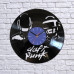 Vinyl clock Batman over the city