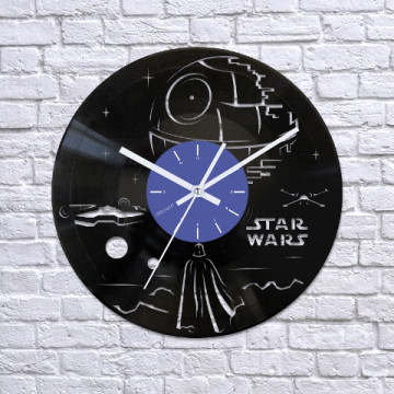 Vinyl clock Darth Vader