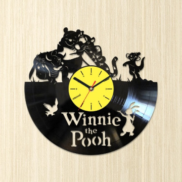 Vinyl clock Winnie the Pooh