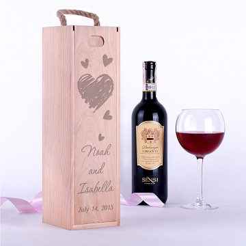 Wine Box "Hearts in Pencil"