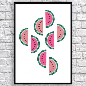 Art poster Watermelons original