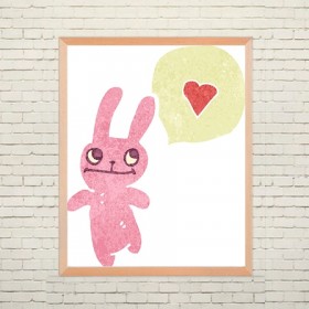 Art poster Bunny