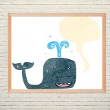 Art poster Whale