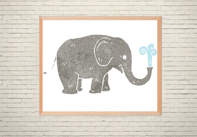 Art poster Elephant