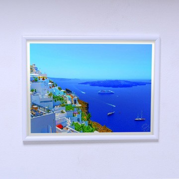 Плакат в комнату Панорама Санторини