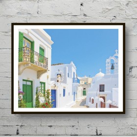 Poster The houses of Santorini