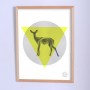 Арт плакат Виниловый олень