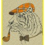 Оригинальный плакат Тигр в образе Шерлока