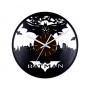 Виниловые часы Бэтмен над городом
