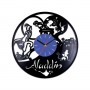 Vinyl clock Aladdin and Genie