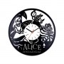  Виниловые часы Алиса в Стране Чудес. Персонажи