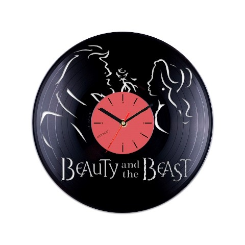 Vinyl clock Beauty and the Beast 2