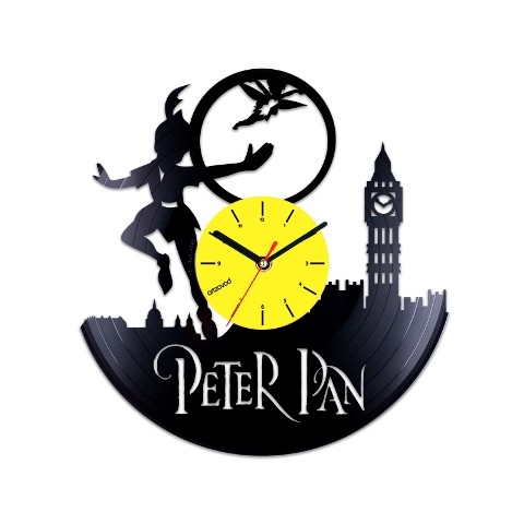Виниловые часы Питер Пэн. Лондон