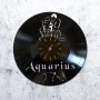 Vinyl clock Aquarius