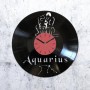 Vinyl clock Aquarius