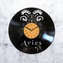 Vinyl clock Aries