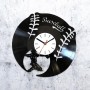 Vinyl clock Baseball