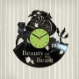Vinyl clock Beauty and the Beast