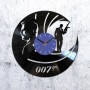 Vinyl clock James Bond