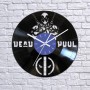 Vinyl clock Deadpool