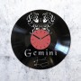 Vinyl clock Gemini
