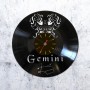 Vinyl clock Gemini