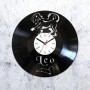 Vinyl clock Leo