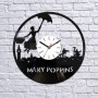 Vinyl clock Mary Poppins 
