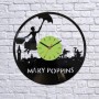 Vinyl clock Mary Poppins 