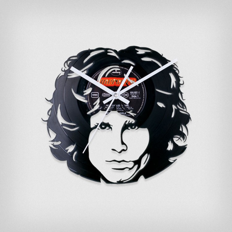 Vinyl clock Jim Morrison
