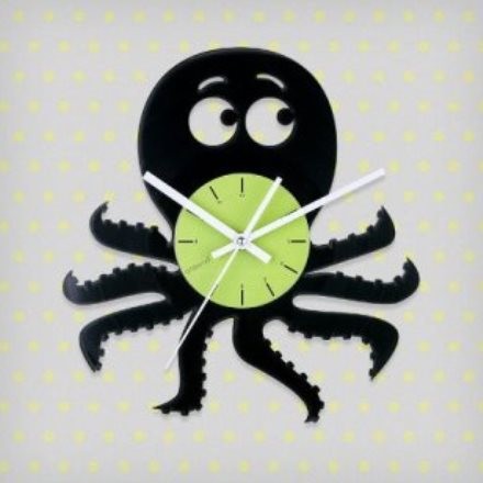 Vinyl clock Octopus