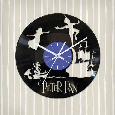 Vinyl clock Peter Pan