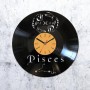Vinyl clock Pisces 