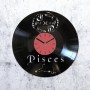 Vinyl clock Pisces 