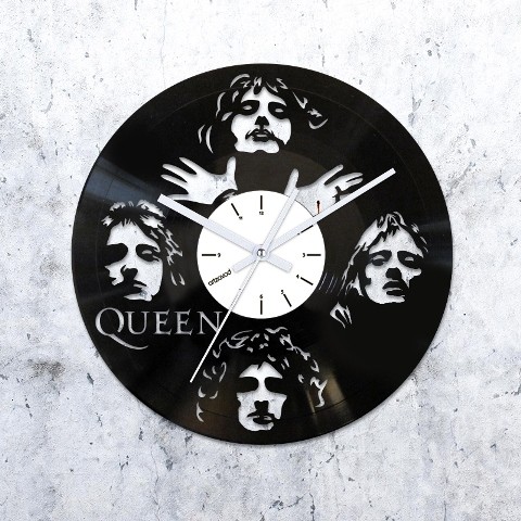 Vinyl clock Queen