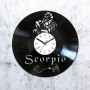 Виниловые часы Скорпион