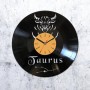 Vinyl clock Taurus