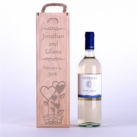 Wine box "Hearts"