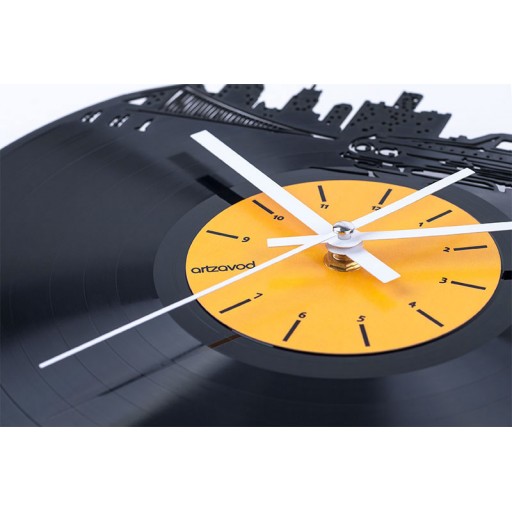 Vinyl clock Ariel