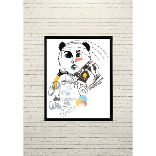 Art poster In the image of panda